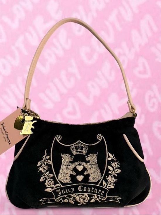 Juicy Couture Handbags - Juicy Couture New Love Chapter Mini Shoukder Bag Twig Scottie Dogs - Liquorice